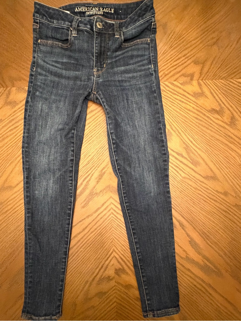 American Eagle Women's Super Stretch Skinny Jeans - Dark Indigo Size 4 Short